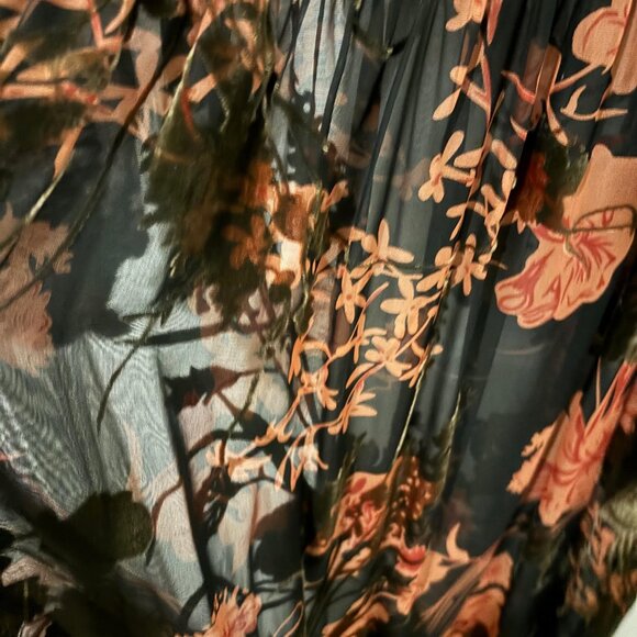 Zara Burnout Midi Dress - Picture 6 of 8